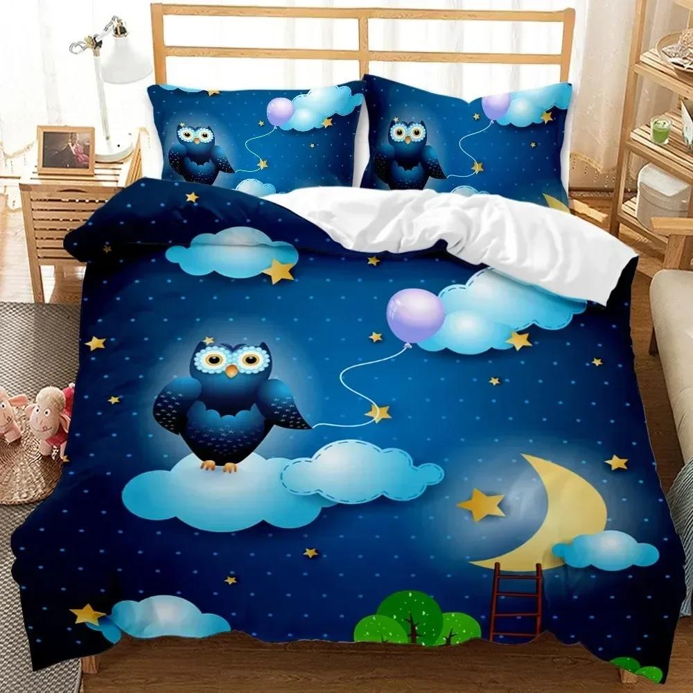 Astronaut Duvet Cover Sets, Space Bedding Set For Kids Boys, Sky Galaxy Themed Comforter Cover, Queen King Twin Size Quilt Cover