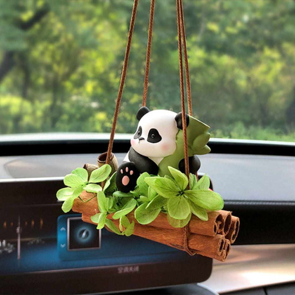 Долговечный диффузор духов Panda Ароматный камень Автомобильный подвесной орнамент Автомобильная ароматерапия