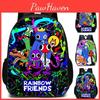 Красочный школьный рюкзак Roblox Rainbow Friends из дышащего нейлона
