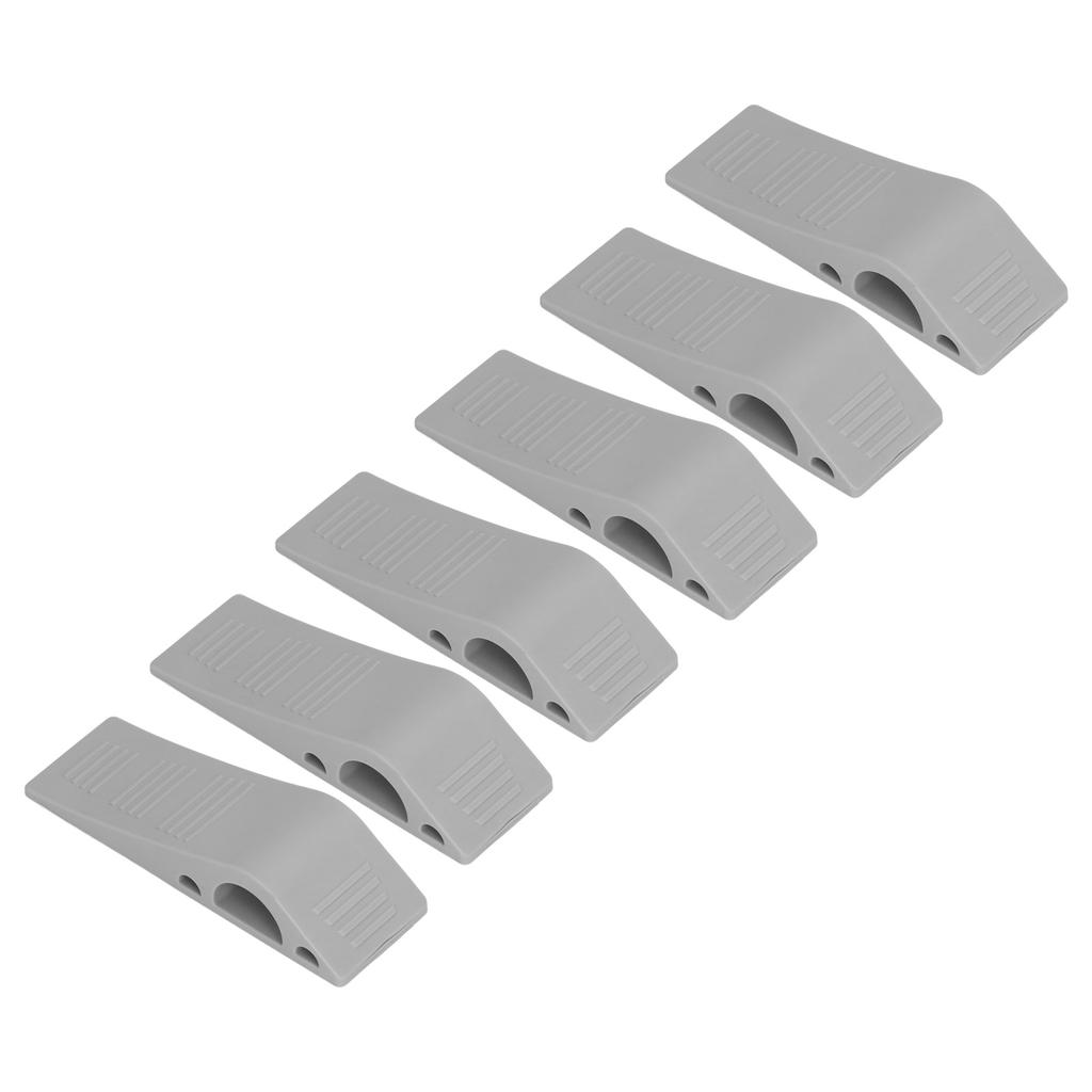6 шт. Дверные стопоры Серые отверстия Бесплатная установка Материал устранения шума Компактный дверной шарнир Sto