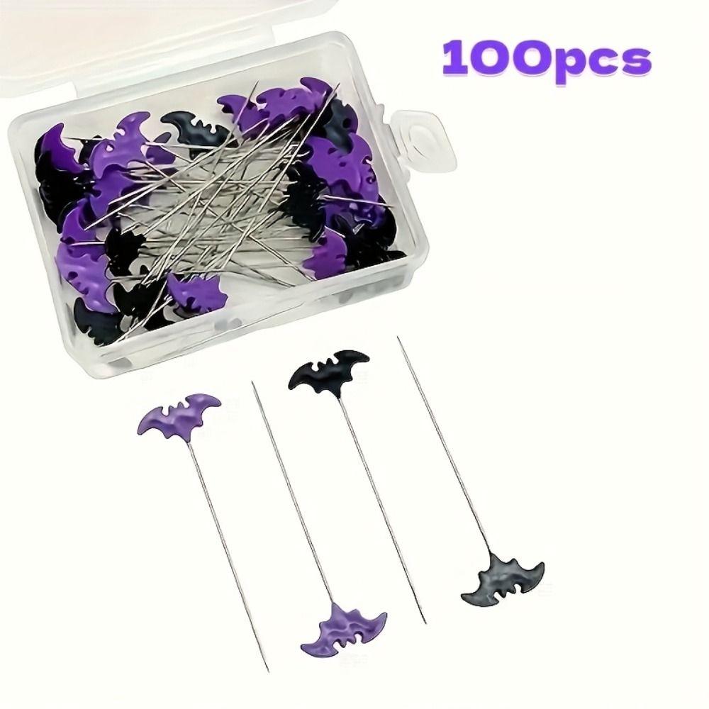 50/100Pcs Cartoon Halloween Bat Sewing Needle DIY DIY Sewing Tools Patchwork Craft