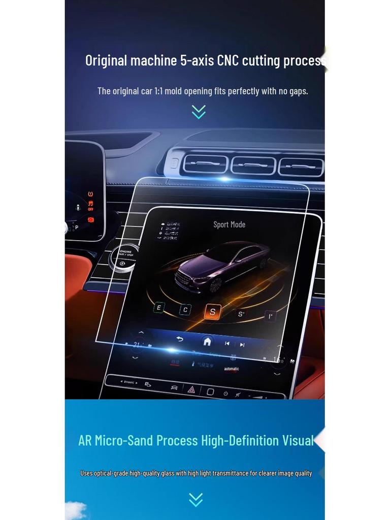 Закаленное защитное стекло для центральной консоли Geely Emgrand 5-го поколения - 26 моделей