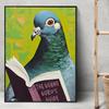 Funny Bathroom Altered Art Print Eclectic Wall Pictures Toilet Humor Sign Poster Prank Gift Cheeky Laundry Decor Canvas Painting