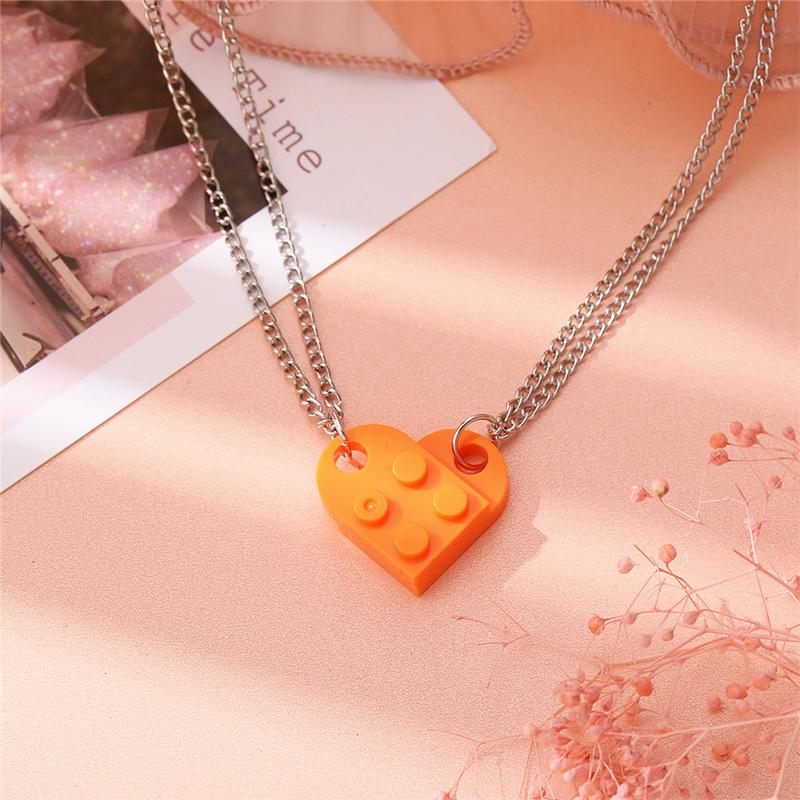 Ожерелье-чокер с подвеской в ​​виде сердца в стиле панк для женщин и мужчин, аксессуары для вечеринок, ювелирные изделия, ожерелья для пары на день Святого Валентина