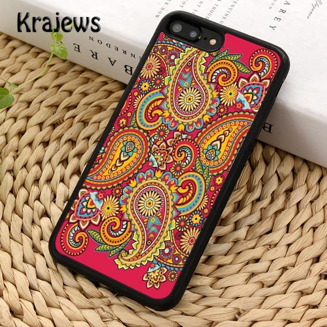 Бандана Пейсли Красный синий Чехол для телефона Cover Для iPhone 17 Air 16 15 14 plus 12 13 pro max coque Fundas