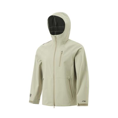 Li Ning CF Su Wan Long Jia Protection Series водонепроницаемая ветрозащитная куртка для походов на открытом воздухе Hard Shell куртка унисекс лайм AEMU049-1