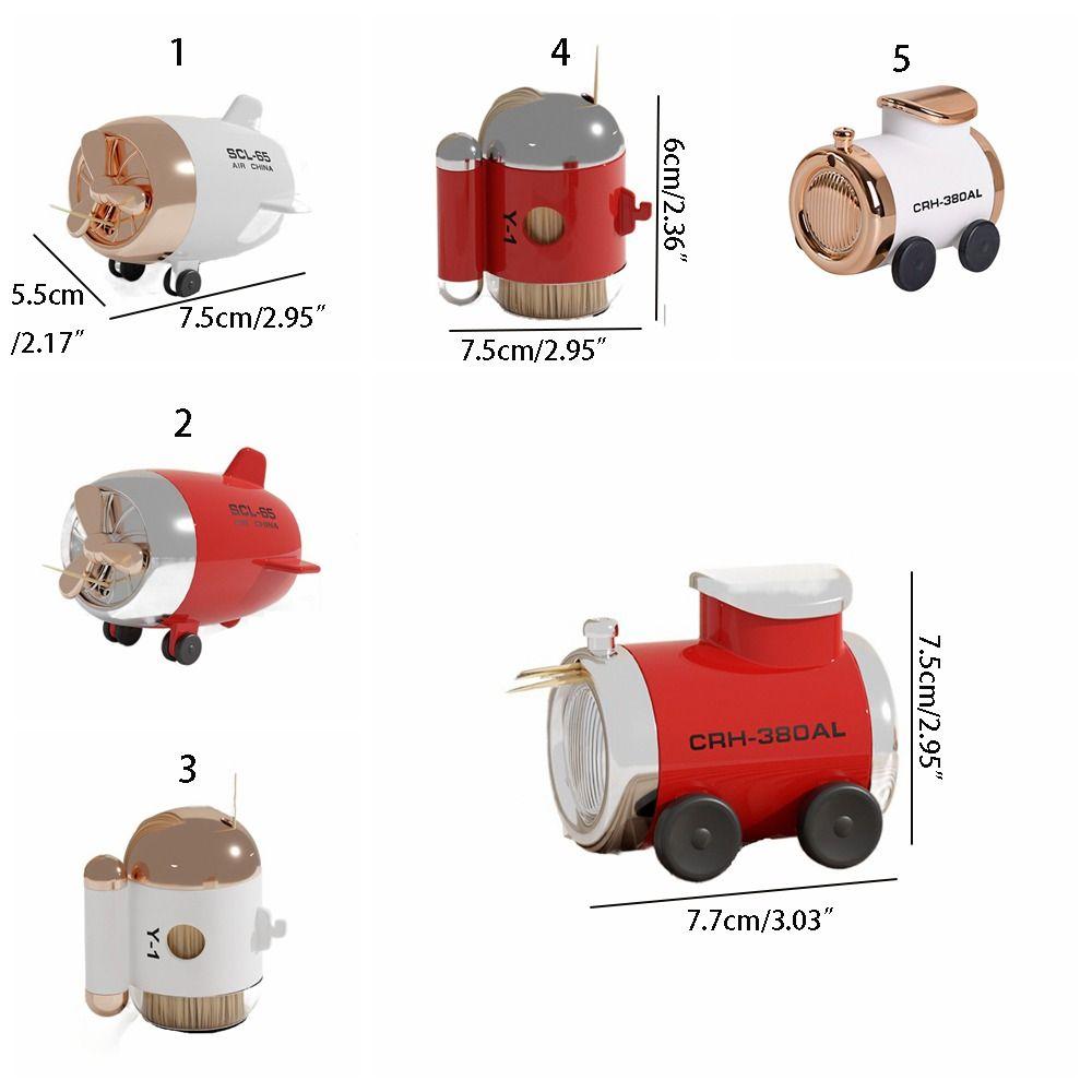 High-End Automatic Toothpick Can Cute Train Toothpick Can Toothpick Box Ornament  Living Room
