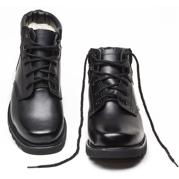 Мужские зимние ботинки Martin из коровьей шерсти: Туфли со стальным носком, противоскользящие, плюс бархат, утолщенный хлопковый материал