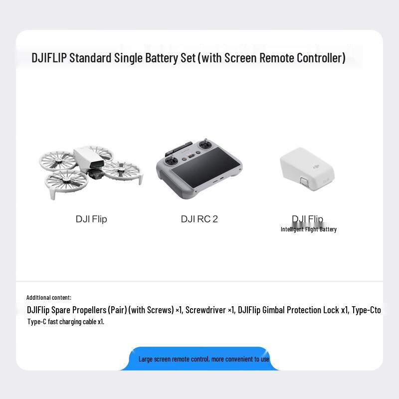 DJI Flip Standard Single Battery Kit with Screen Remote
