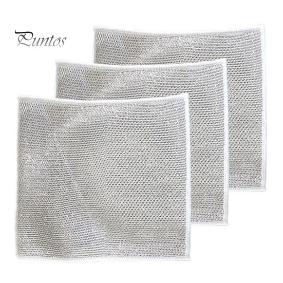 3/5/10/15 шт. тряпка из стальной шерсти, двусторонняя маслостойкая, быстросохнущая, полая, безворсовая, многоразовая кухонная тряпка, кастрюля, кастрюля, миска, скребок, ткань для чистки