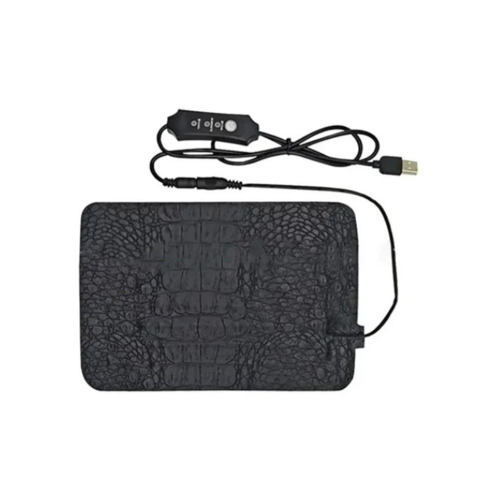 Водонепроницаемое электрическое одеяло для рептилий USB из искусственной кожи с подогревом для домашних животных, грелка для ящерицы, осень