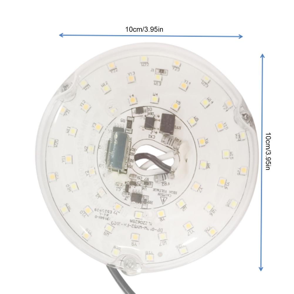 3.9/4.9/6.2 Inch 15/18/24W Ceiling Fan Light Retrofit Kit 110/220V Ceiling Fan Light Replacement Panel Pendant Light Round Panel