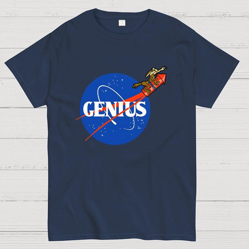 Space Genius Cotton Casual Cool Loose T-Shirt