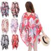 Multicolor Beach Towel Loose Sun Protection Shawl Fashion Suncreen Cardigan Women