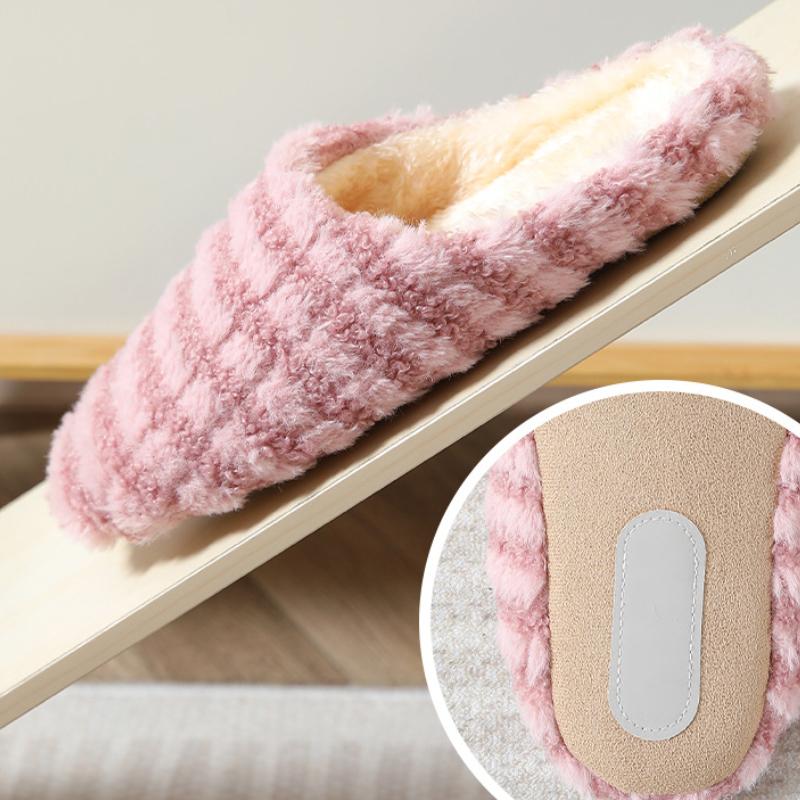 Домашние тапочки зимние женские мужские домашние тапочки полосатые мягкие теплые хлопковые туфли женские тапочки для спальни дома