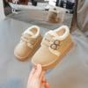 Simple Kids Winter Shoes Solid Color Trend Children's Shoe for Girl Warm Non-slip Versatile Toddlers Fashion Causal Cotton Shoes