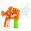 Orange Plastic Clownfish Bubble Gun with 2 Refills Ideal for Children Outdoor Play