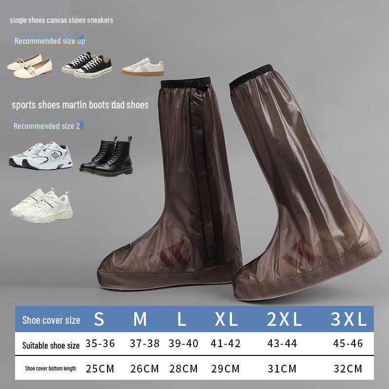 Всесезонные водонепроницаемые нескользящие бахилы из ПВХ для мужчин и женщин — утолщенные, прочные и идеально подходят для езды на велосипеде