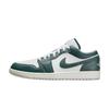 Jordan Air Jordan 1 Silver Dragon Trendy Abrasion Resistant Abrasion Resistant Low top Vintage Basketball Shoes Men's FQ7687-300(TeamA-)