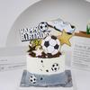 Football Team Cake Decoration: Birthday Dessert Table Décor