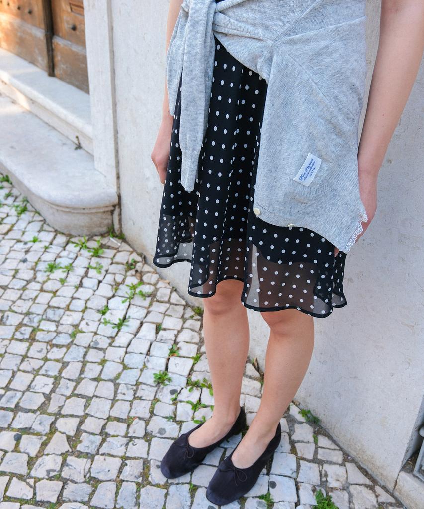 Hakesh Moss Dress_Black Dot