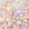 Home Party Supplies Fashion Jewelry Material Necklace 12mm Acrylic 5Pcs DIY Mobile Phone Chain Frosted Square Beads Bracelet