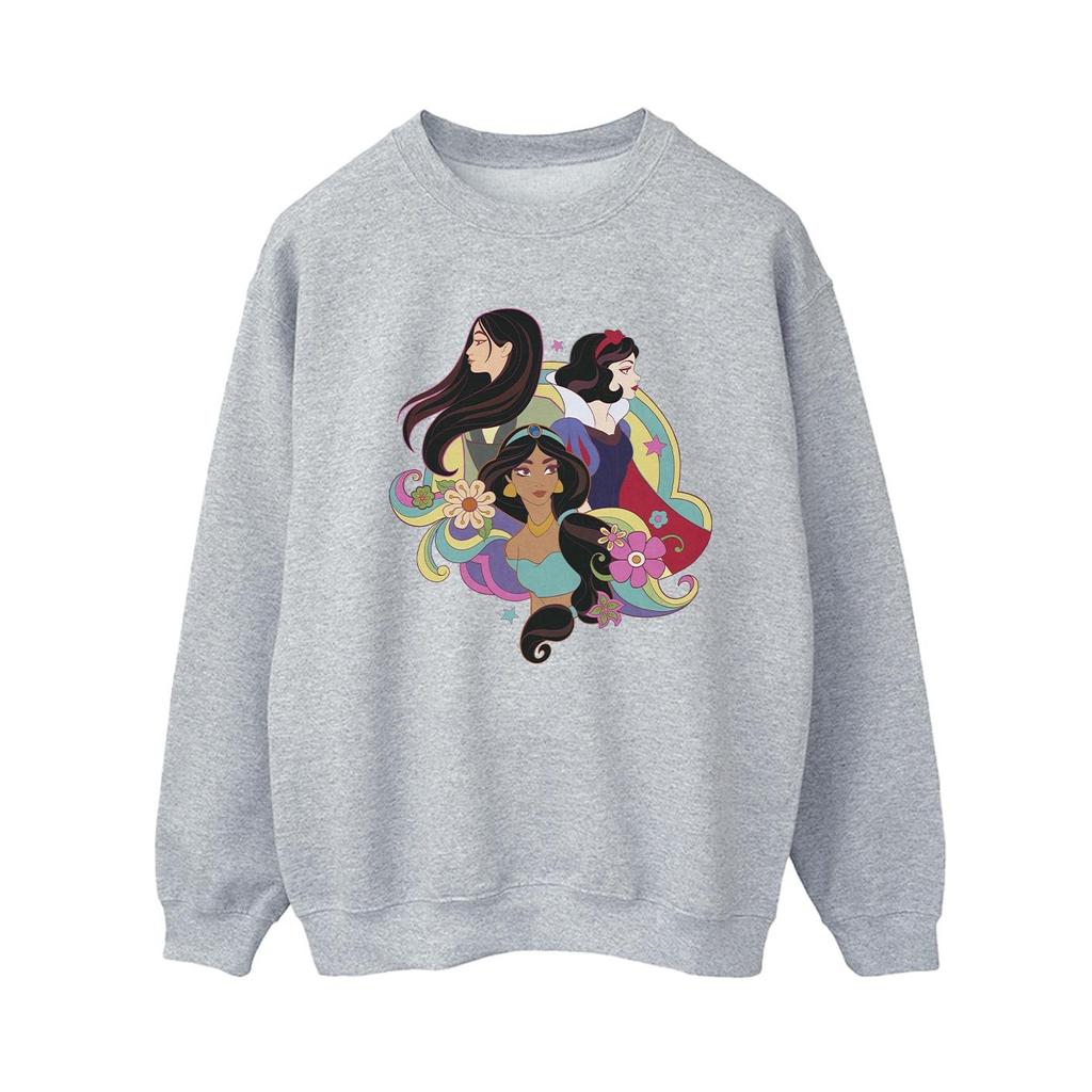 Disney Womens/Ladies Princess Mulan Jasmine Snow White Sweatshirt