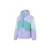 Womens Color Block Down Jacket Women Jacket Light-Purple GT6546