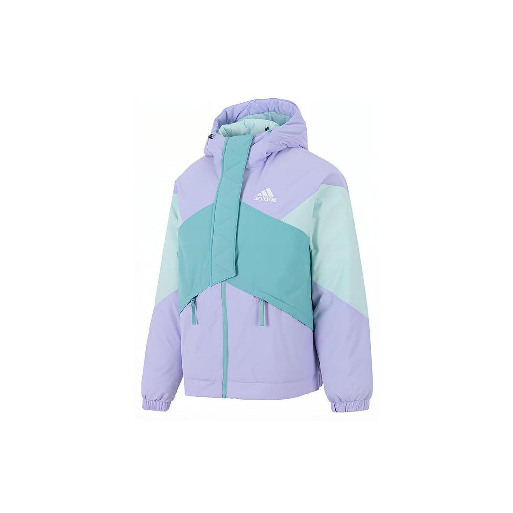 Adidas Womens Color Block Down Jacket Women Jacket Light-Purple GT6546