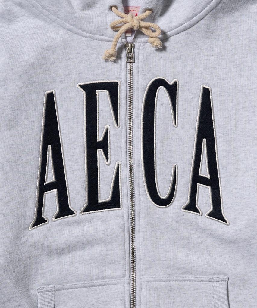 Толстовка с капюшоном на молнии Aeca Aeca - Светло-серый
