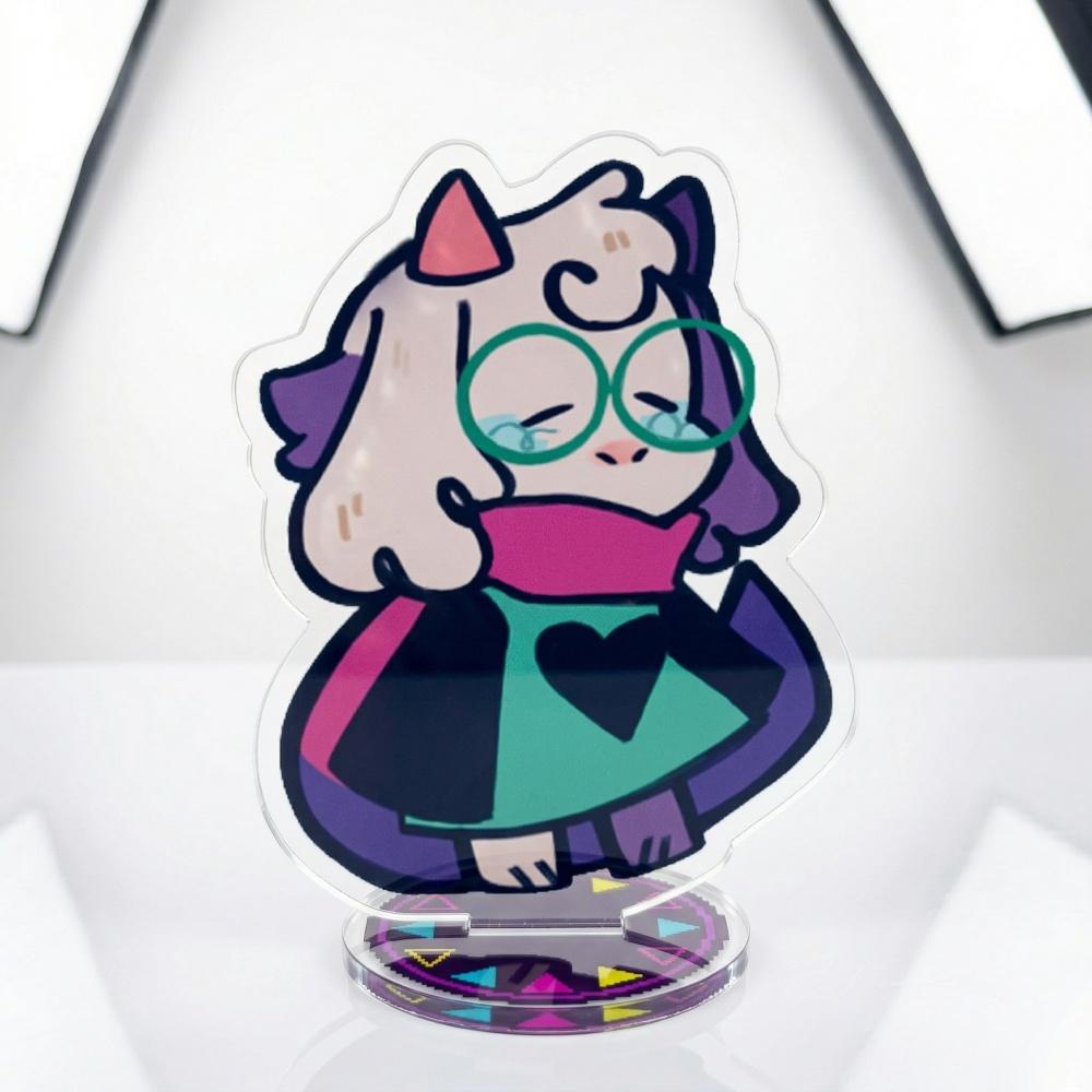 Милая акриловая фигурка-подставка Deltarune Ральсей Крис Сьюзи Спамтон Ангел Двусторонняя печать Фанаты Коллекция для геймеров Подарки