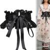 Fashion Casual High Waist Wide Waist Band Ladies Dress Cummerbands Corset Waistband Lace Tie Belt