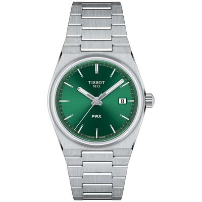 Мужские часы Tissot PRX, Зеленый циферблат, Браслет, T1372101108100 [Официальный импорт]