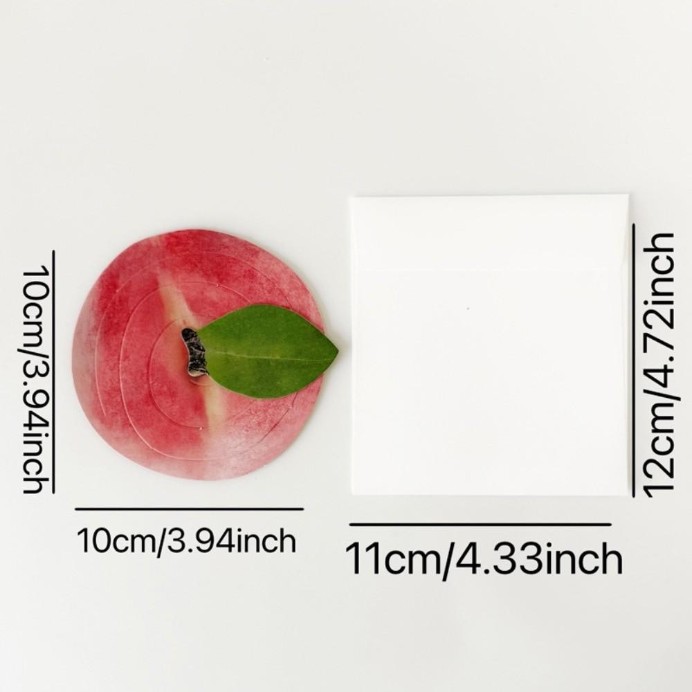 3D Fruit Shaped Greeting Card Foldable Festival Greeting Card Birthday Gift Postcards Festival