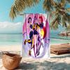 Beach Towel with Kpop Hunter7 Pattern - soft,absorbent,machine washable Lightweight&Modern,swimming,Travel Essentials
