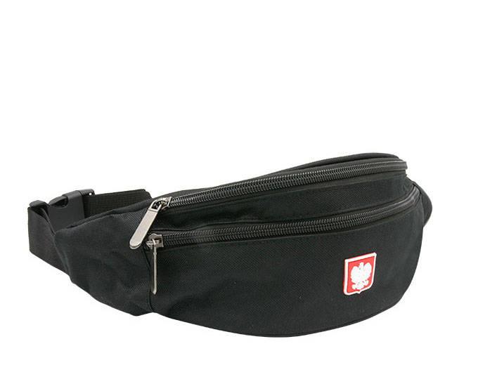 Sports waist bag with a patriotic emblem