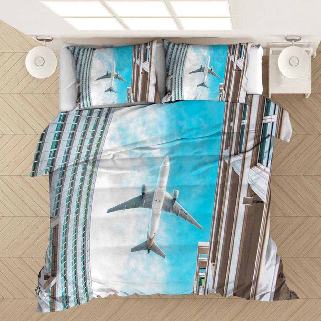 Airplane Plane 3D Printed Bedding Set Duvet Covers Pillowcases Comforter Bedding Set Bedclothes Bed Linen