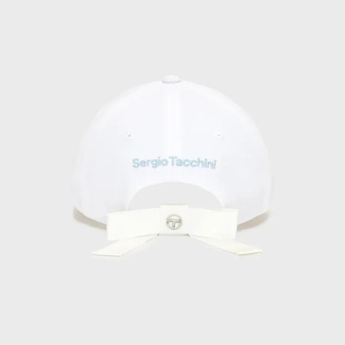 Широкая кепка-бейсболка с лентой-шаром W Resort (WHITE)
