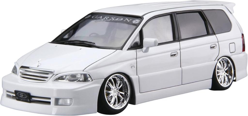 Aoshima Bunka Kyozai The Tuned Car Series Honda Garson Gelade RA6 Odyssey Plastic Model Car 1/24 No.53 '01