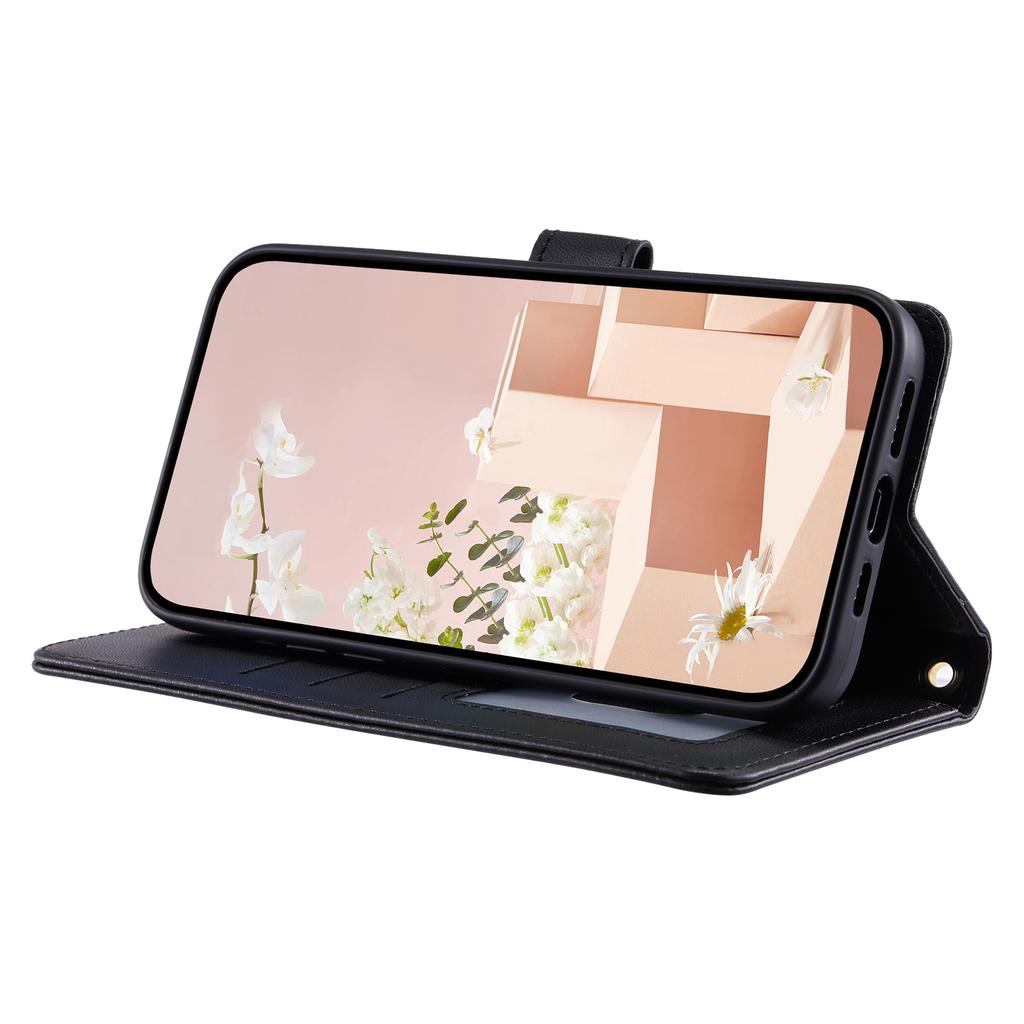 For Honor 400 Pro 5G (Global) Case Wallet Rhombus Grid PU Leather Phone Cover with Shoulder Strap/Wrist Strap