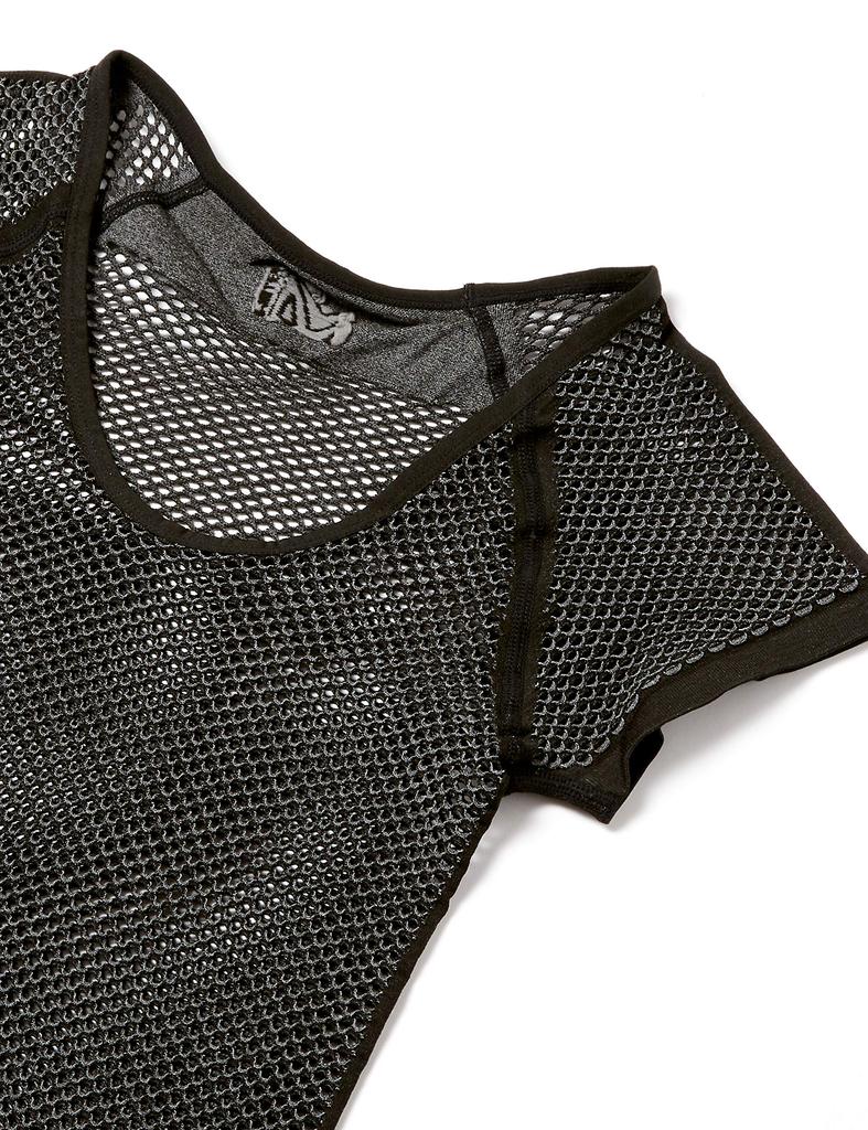 [Millet] Underwear [Women's] Drynamic Mesh Short Sleeve MIV01708 Black-Noir M
