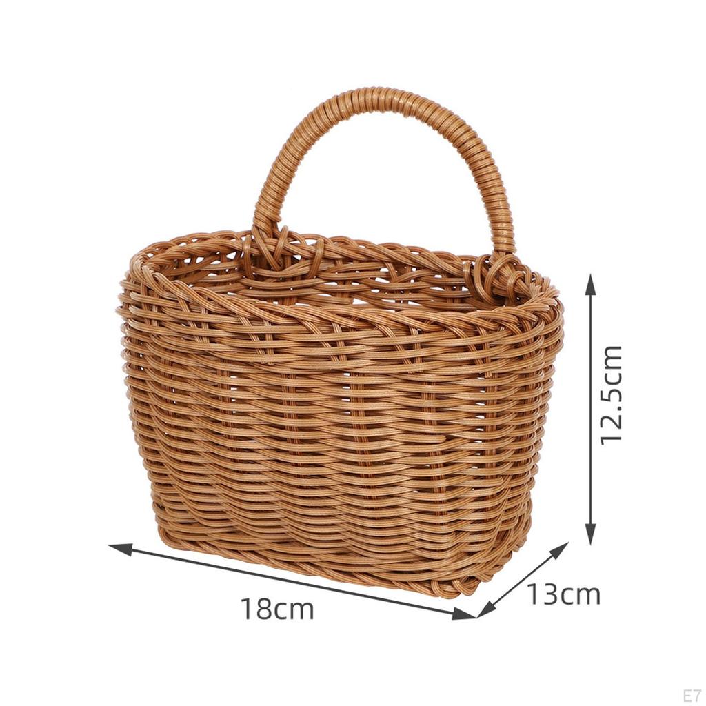 Корзины с фруктами и овощами, держатель для украшения, декоративная настенная корзина для фермерского дома для ванной комнаты