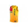 Яннис Адетокунбо #34 City Edition Джерси Мужские топы Желтый AJ4624-717