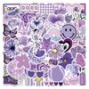 60 New Purple Graffiti Stickers Decorative Helmet Mobile Suitcase Personalized Waterproof Stickers