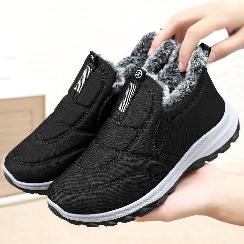 Fashion Comemore 2025 Winter Women Cotton Shoes New Casual Slip On Women Warm Comfortable Sneakers Fashion Outdoor Furry Vulcanize Shoes