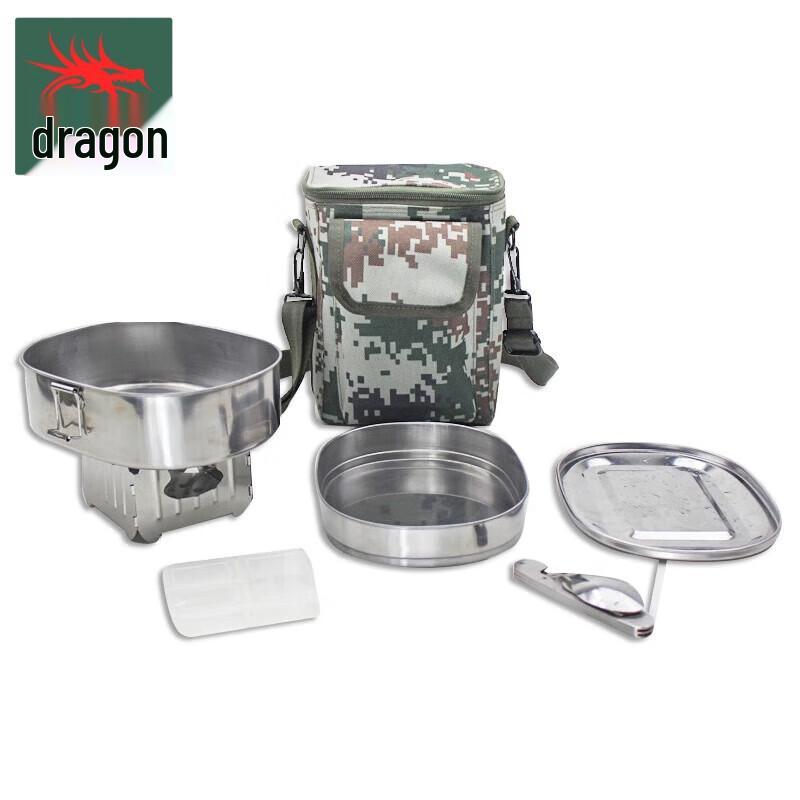Dragon Watch 10-Style Stainless Steel Camping Mess Kit
