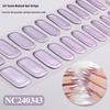Chameleon Gradient Semi-cured Gel Nail Stickers, Cross-border Mirror Aurora Semi-baked Gel UV Nail Stickers