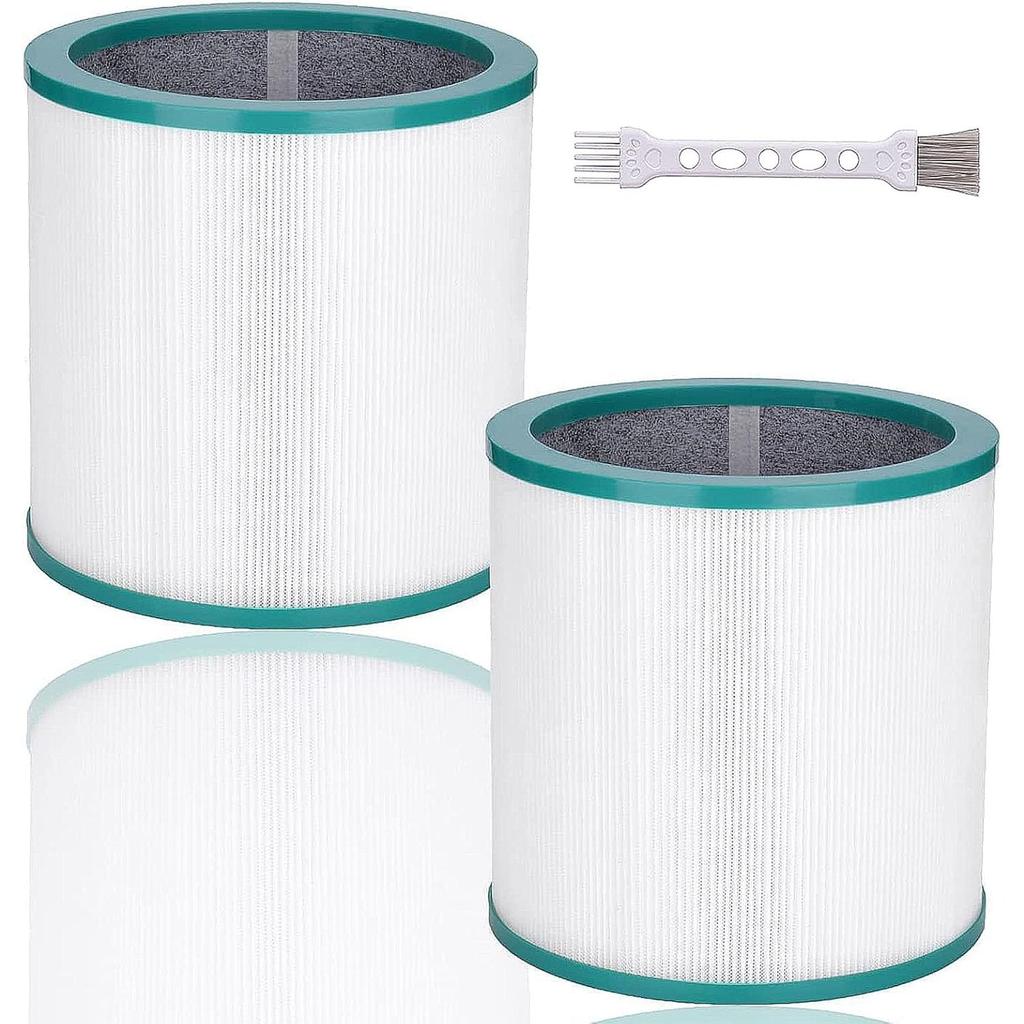 Replacement TP02 Air Purifier Filters Compatible with All Dyson Pure Cool Link Models TP01, TP02, TP03, BP01, AM11 Tower Purifier Part (2 Pack)