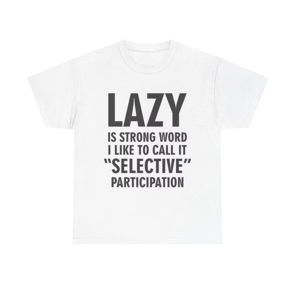 Men's and Women's T-shirts Lazy Funny Graphic