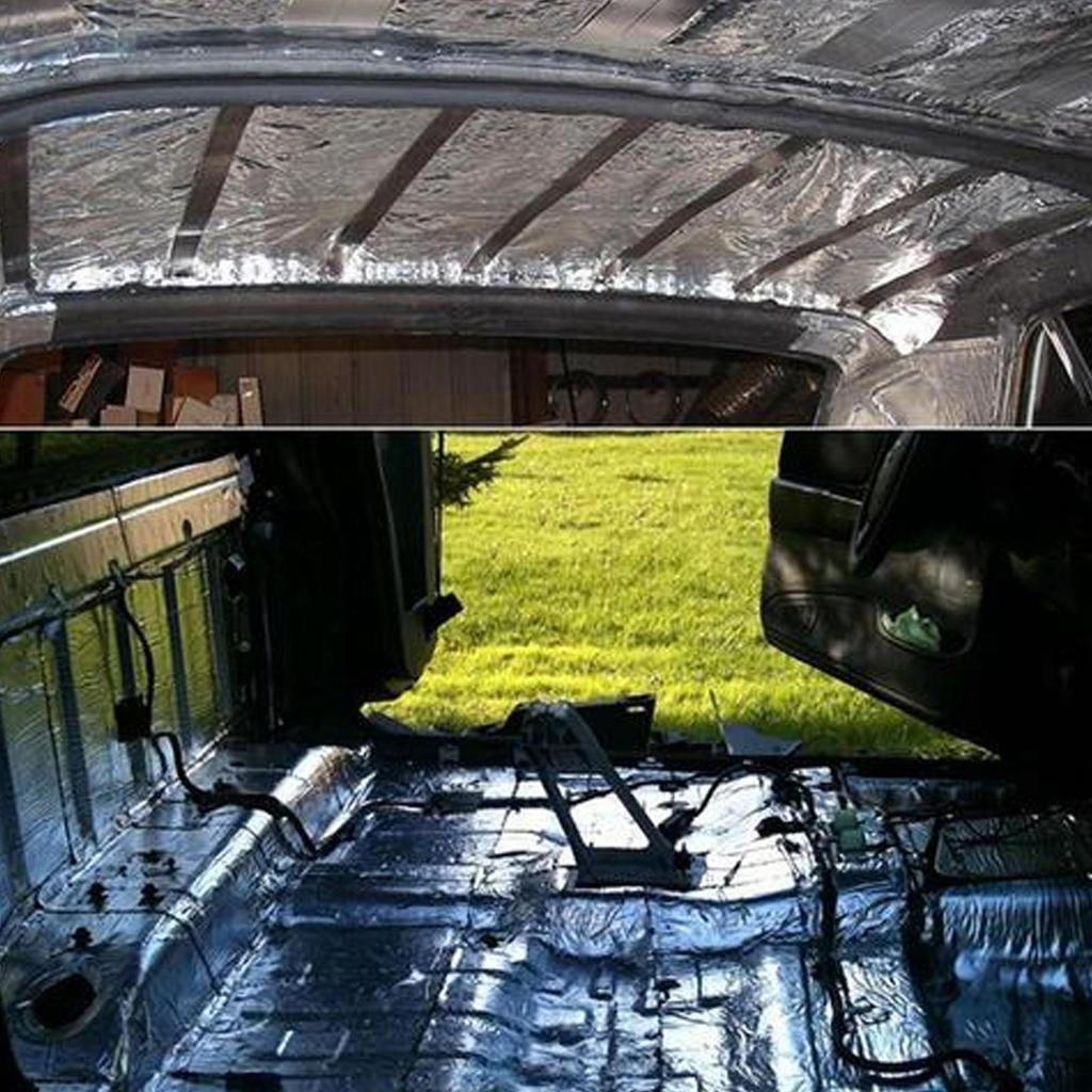 50*200см Автомобильный звукоизоляционный мат Самоклеящийся Шумоизолятор для крыши Водонепроницаемый Демпфирующий инструмент для автомобиля для капота Двери Крыши